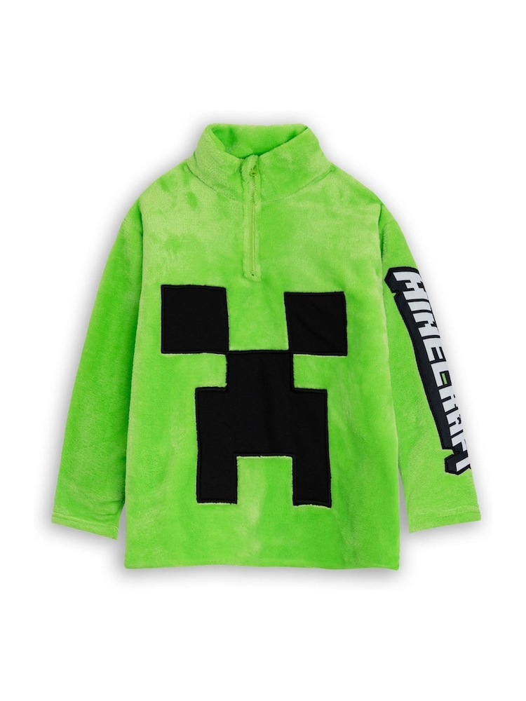 Vanilla Underground Green Minecraft Creeper 3 Piece Long Sleeve Long Leg Pyjamas Set - Image 2 of 6 Vanilla Underground Green Minecraft Creeper 3 Piece Long Sleeve Long Leg Pyjamas Set - Image 2 of 6