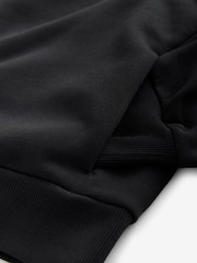 Castore Black/White Logo Oversized Heavyweight Cotton Hoodie - Image 6 of 7