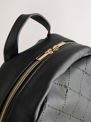 Black Bow Detail PU Bow Backpack - Image 9 of 9