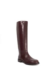 Dune London Red Tova Knee High Boots - Image 3 of 6