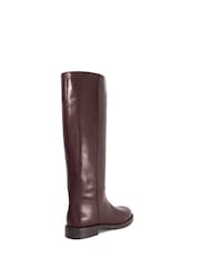 Dune London Red Tova Knee High Boots - Image 4 of 6