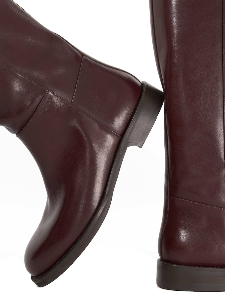 Dune London Red Tova Knee High Boots - Image 6 of 6