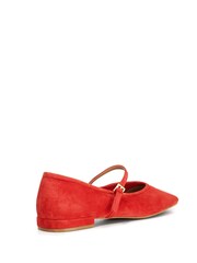 Dune London Red Hearthrob Ballet Pumps - Image 4 of 6