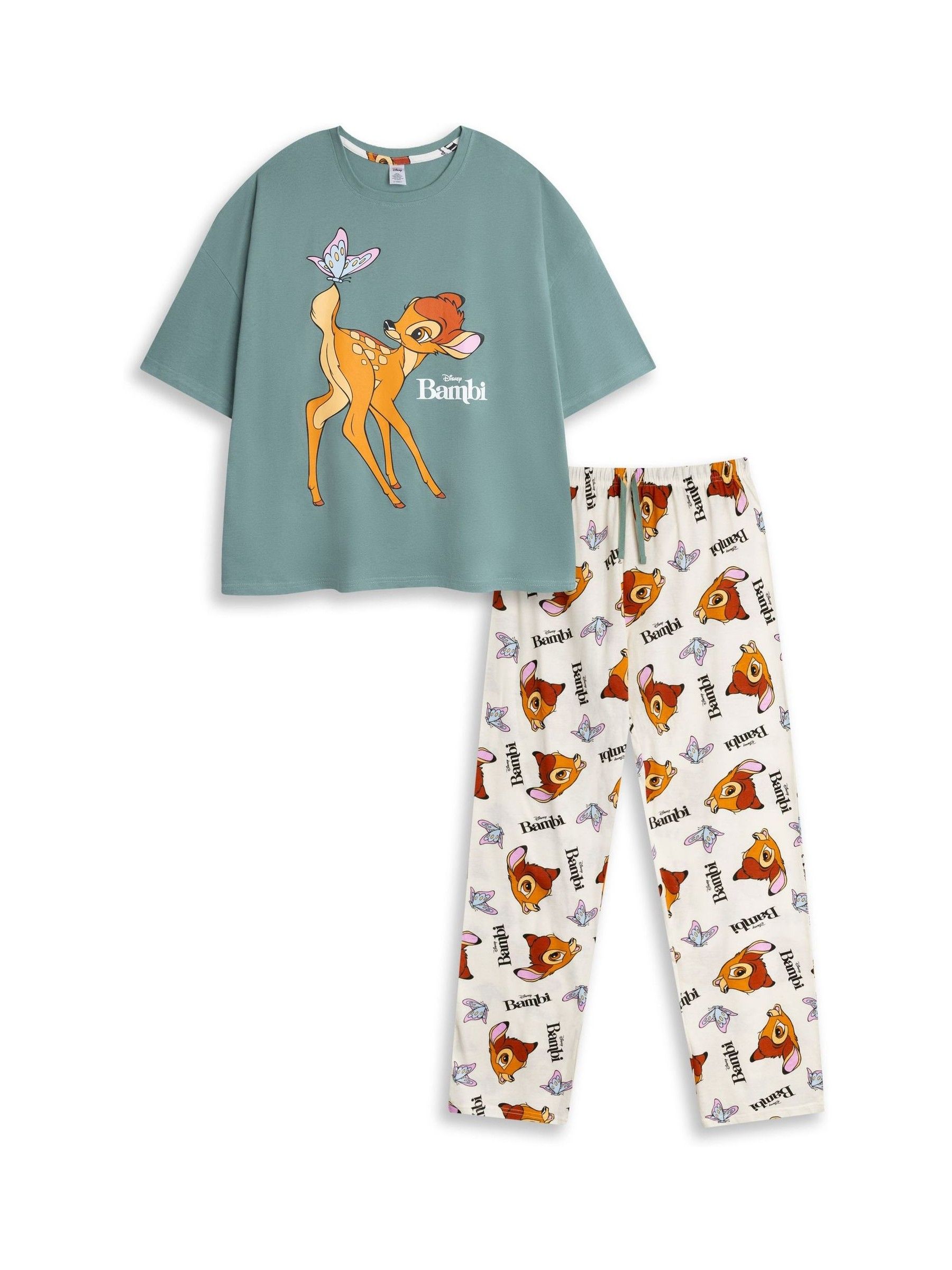 Disney (Xx-Large) Short Sleeve Long Leg Pyjama Set (Womens Multicoloured) - Image 2