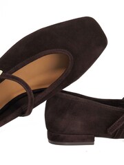 Dune London Brown Hearthrob Ballet Pumps - Image 6 of 6