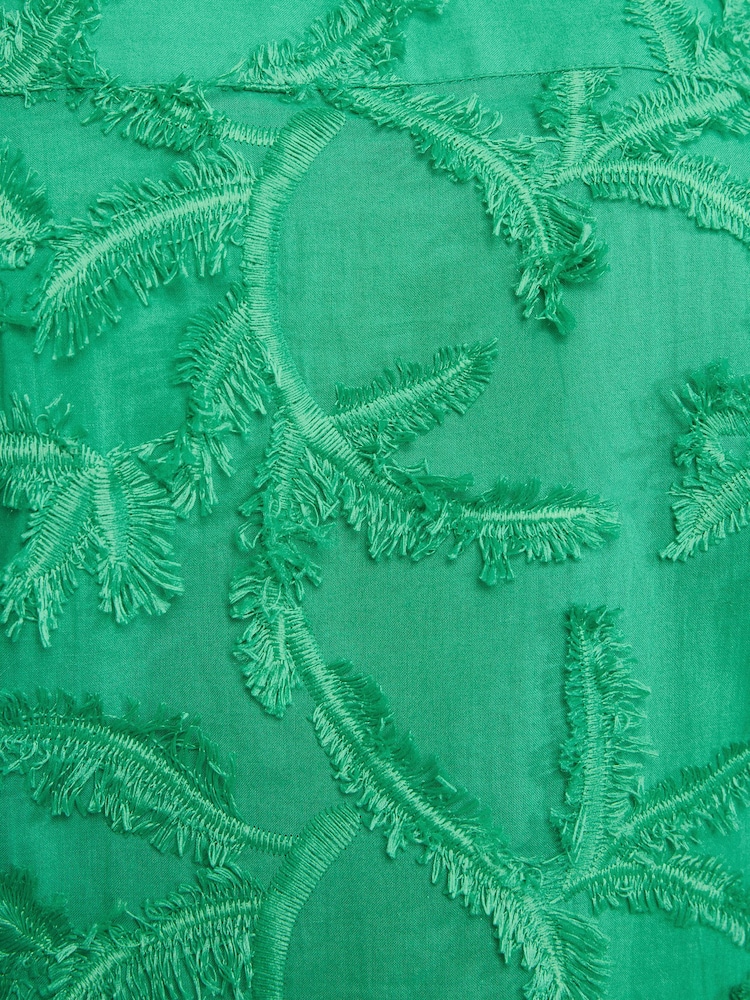 Love & Roses Bright Green 3D Palm Print Cami - Image 5 of 5