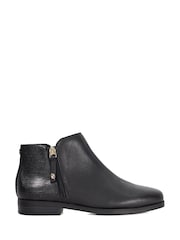 Dune London Black Poleyn Ankle Boots - Image 2 of 6