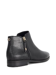 Dune London Black Poleyn Ankle Boots - Image 4 of 6