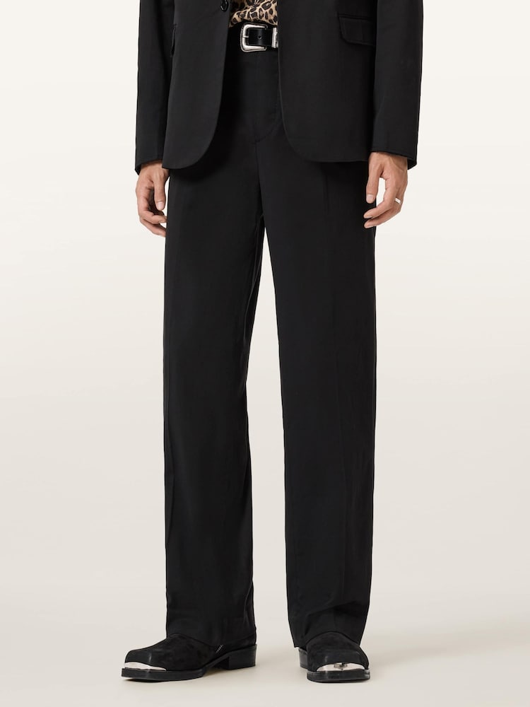 AllSaints Black AllSaints Rebel Trousers - Image 1 of 8
