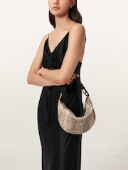 AllSaints White Luna Micro Snake Bag - Image 2 of 6