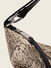 AllSaints White Luna Micro Snake Bag - Image 5 of 6