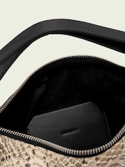 AllSaints White Luna Micro Snake Bag - Image 6 of 6