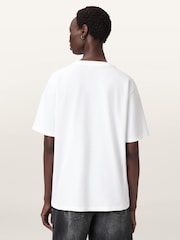 AllSaints White Zinc Bf T-Shirt - Image 3 of 7