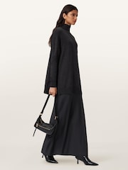 AllSaints Black Juno Dress - Image 6 of 8