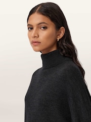 AllSaints Black Juno Dress - Image 7 of 8