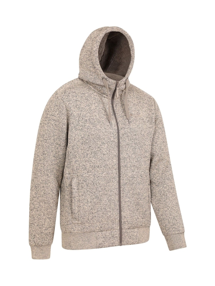 Mountain Warehouse Natural Nevis II Mens Fur Lined Hoodie - Image 2 of 6 Mountain Warehouse Natural Nevis II Mens Fur Lined Hoodie - Image 2 of 6