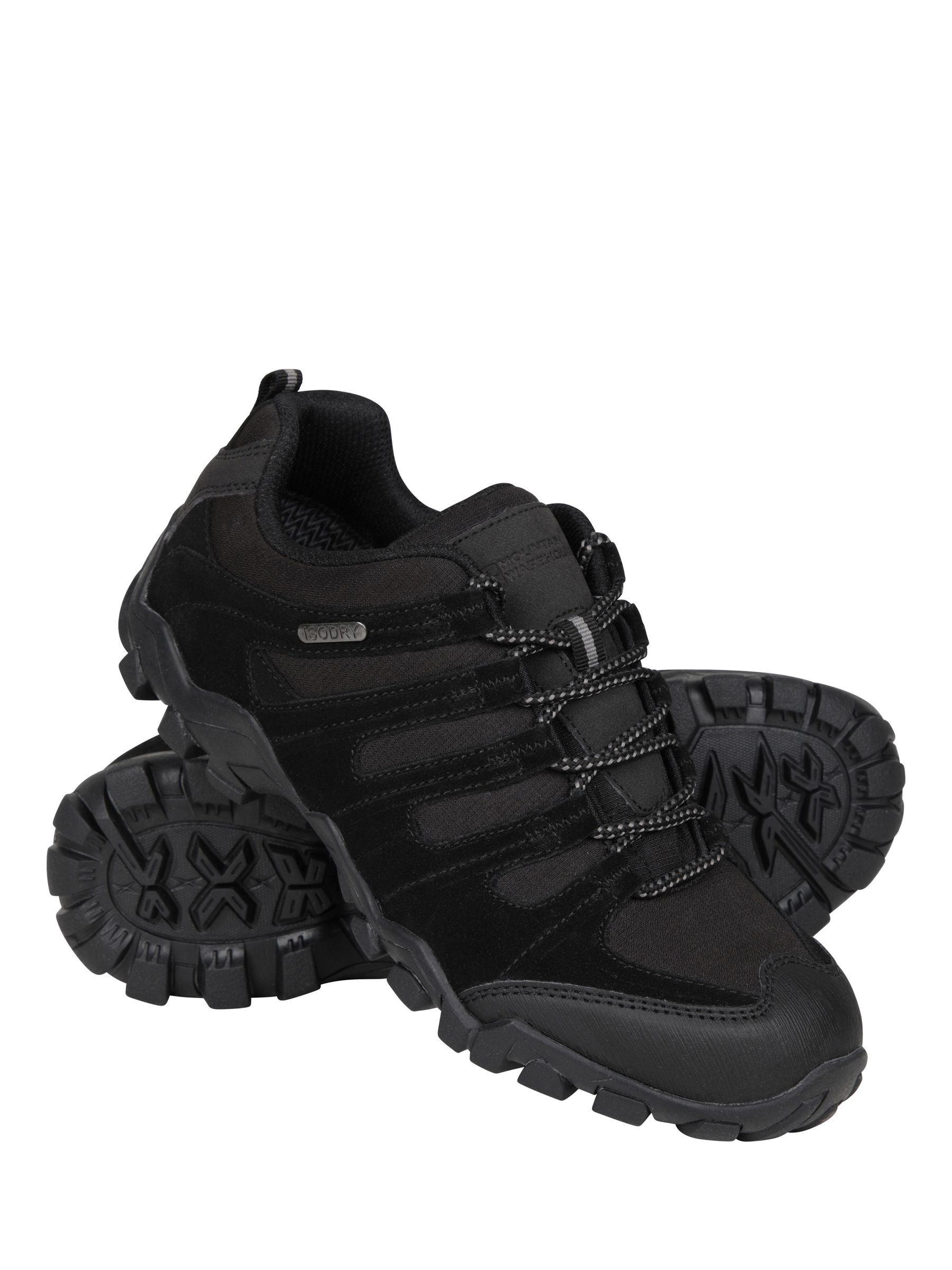 Mountain Warehouse Women's 'Belfour' Lightweight Breathable Comfortable Fit Walking Hiking Shoes in Black | Size: 9 - Image 3