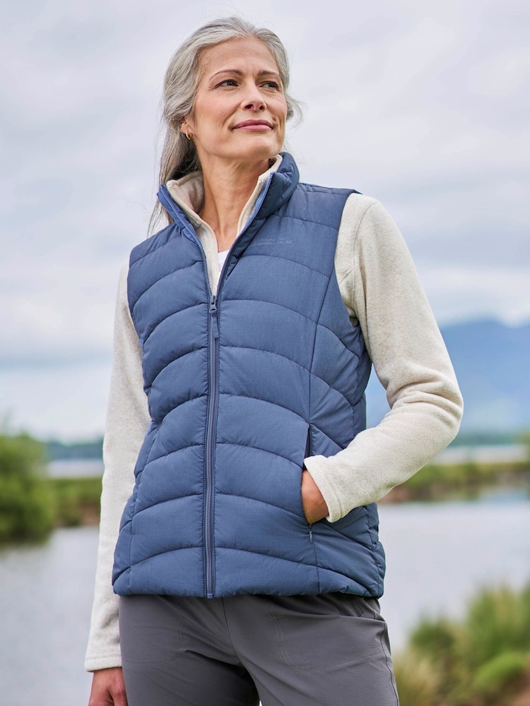 Mountain Warehouse Light Blue Opal Water-Resistant Padded Gilet - Image 1 of 6