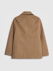 River Island Natural Smart Button Peacoat - Image 2 of 4