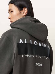 AllSaints Black Redact Zip Hoodie - Image 3 of 6