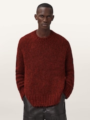 Rojo - AllSaints Myles Crew Jumper - Imagen 2 de 8
