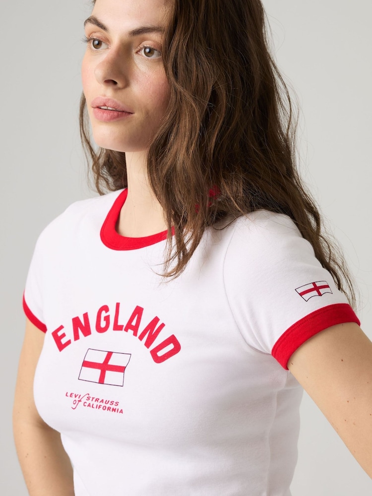 Weiß/England - Levi's® World Cup Cropped T-Shirt - Bild 1 von 6