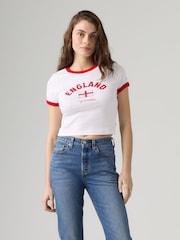 Weiß/England - Levi's® World Cup Cropped T-Shirt - Bild 2 von 6