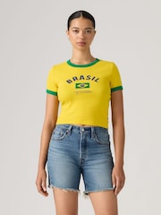 Gelb/Brasilien - Levi's® World Cup Cropped T-Shirt - Bild 2 von 6