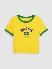 Gelb/Brasilien - Levi's® World Cup Cropped T-Shirt - Bild 4 von 6
