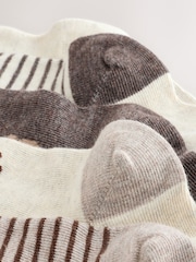 Neutral Bears Character Cotton Rich Socks 5 Pack - Image 3 of 3