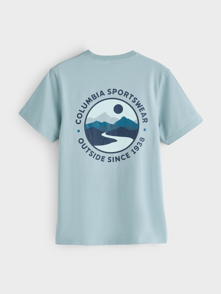 Columbia Bright Blue CSC™ Outdoor Back Graphic T-Shirt - Image 2 of 2