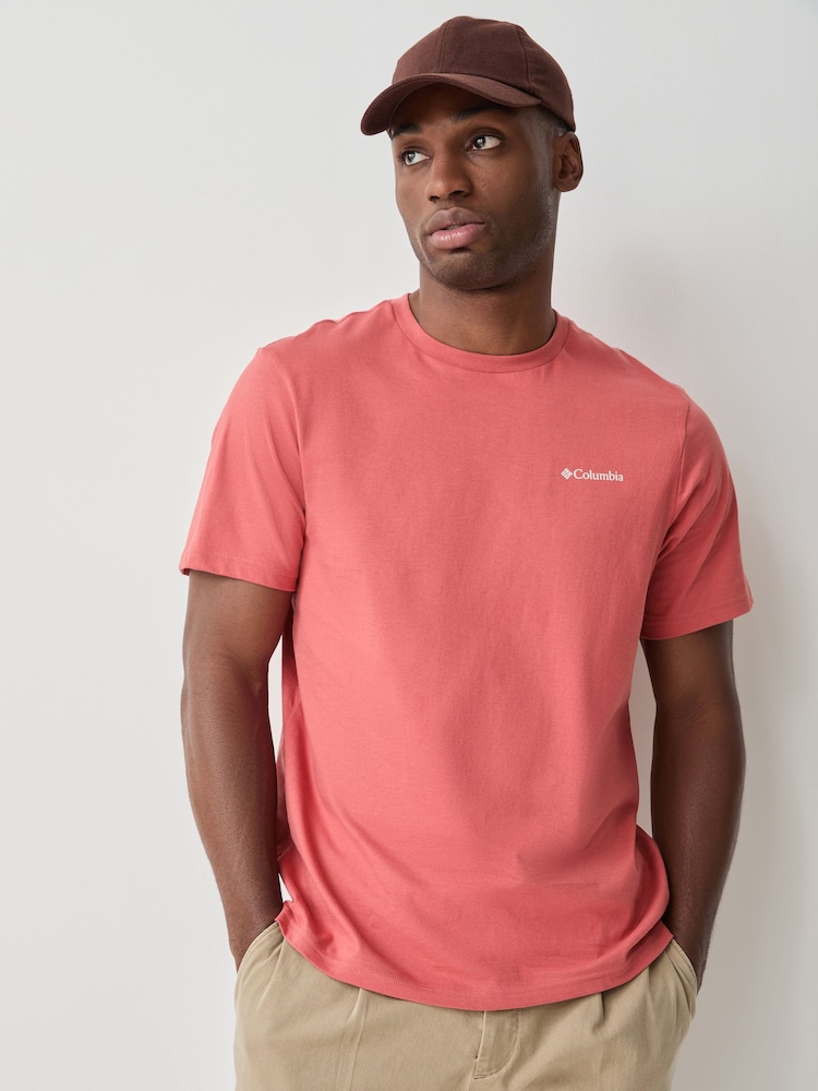 Columbia Rust Red CSC™ Outdoor Back Graphic T-Shirt - Image 2 of 5 Columbia Rust Red CSC™ Outdoor Back Graphic T-Shirt - Image 2 of 5