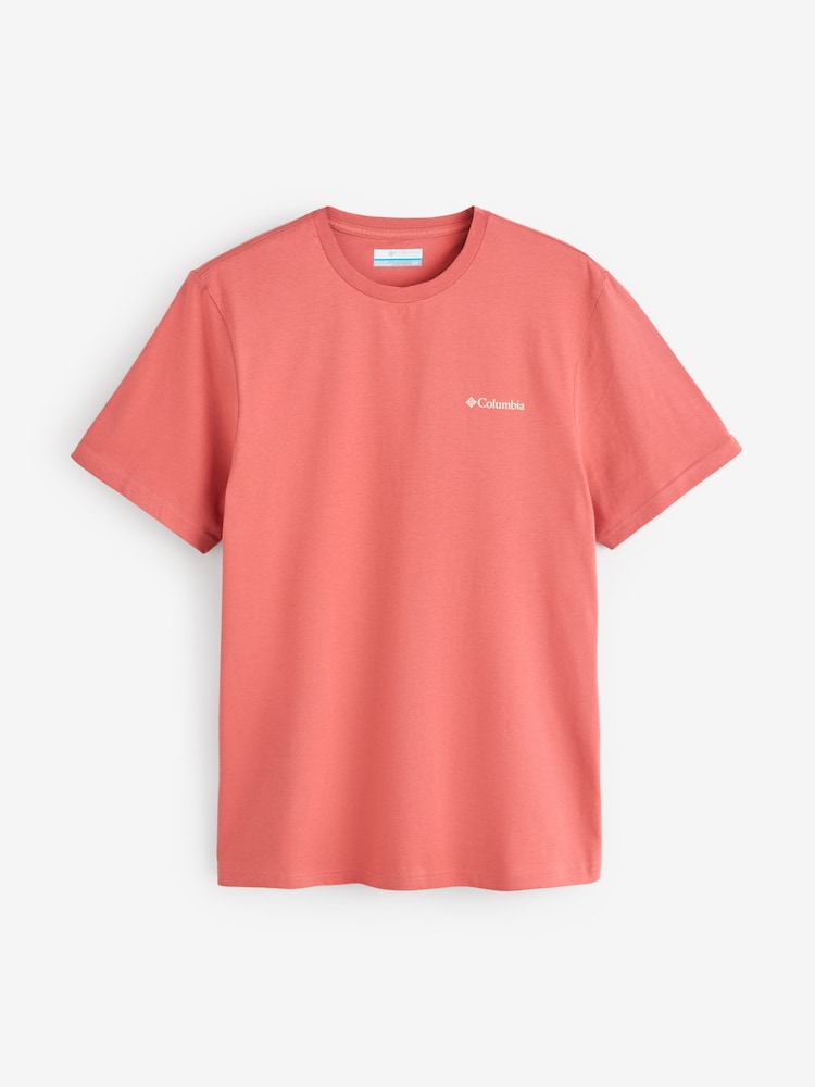 Columbia Rust Red CSC™ Outdoor Back Graphic T-Shirt - Image 5 of 5 Columbia Rust Red CSC™ Outdoor Back Graphic T-Shirt - Image 5 of 5