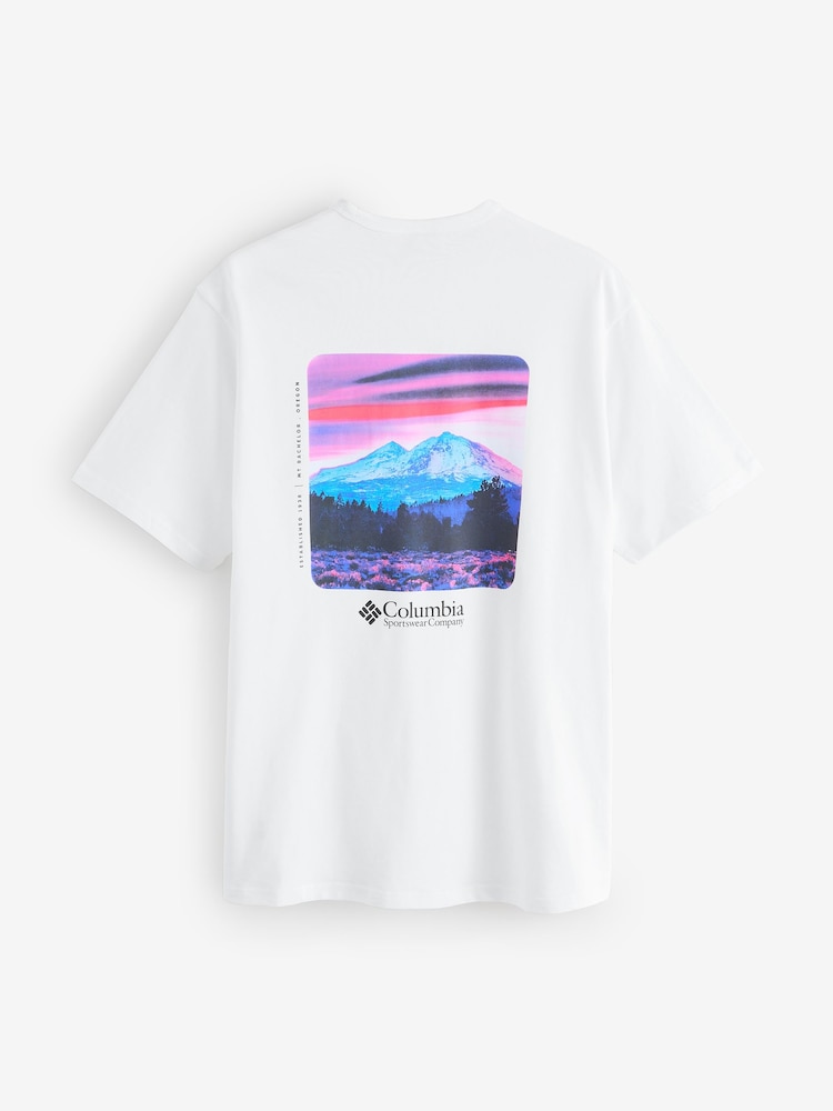 Columbia White CSC™ Heavyweight Back Graphic T-Shirt - Image 7 of 7 Columbia White CSC™ Heavyweight Back Graphic T-Shirt - Image 7 of 7