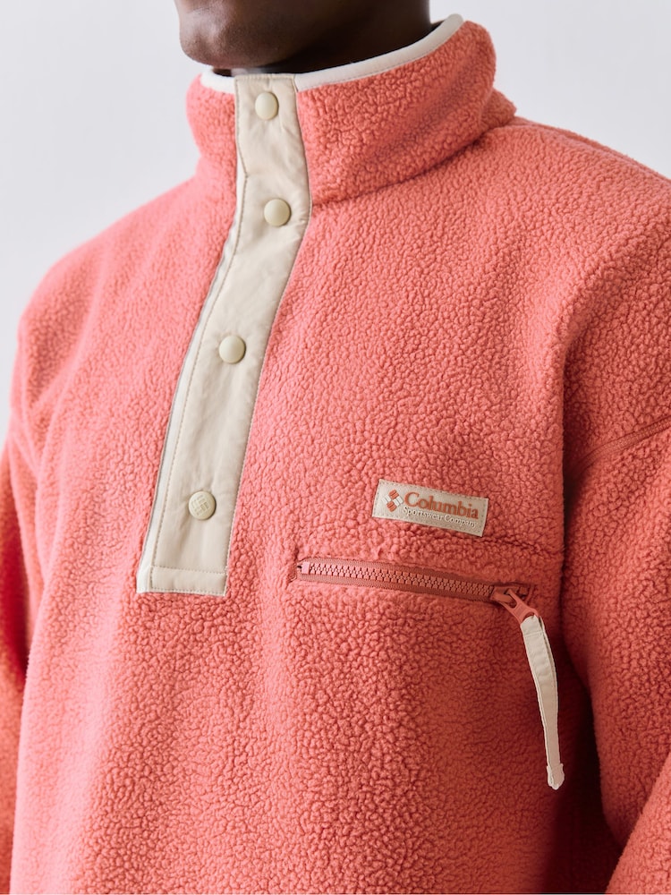 Columbia Bright Red Helvetia II Half Snap Fleece - Image 4 of 4 Columbia Bright Red Helvetia II Half Snap Fleece - Image 4 of 4