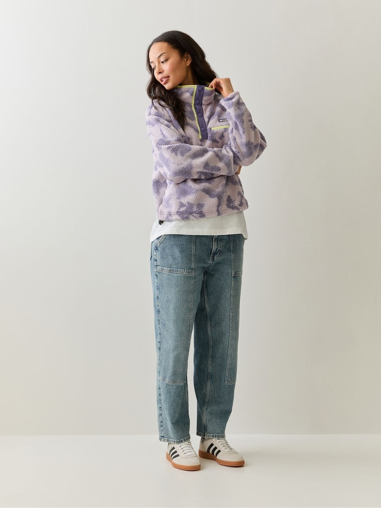 Columbia Lilac Helvetia™ II Printed Cropped Half Snap Fleece - Image 2 of 5