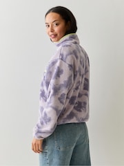 Columbia Lilac Helvetia™ II Printed Cropped Half Snap Fleece - Image 3 of 5