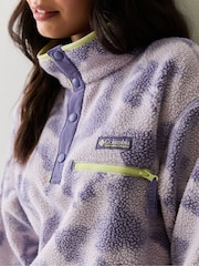 Columbia Lilac Helvetia™ II Printed Cropped Half Snap Fleece - Image 4 of 5