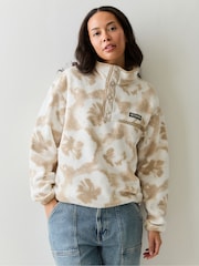 Columbia Cream Helvetia™ II Printed Cropped Half Snap Fleece - Image 1 of 5
