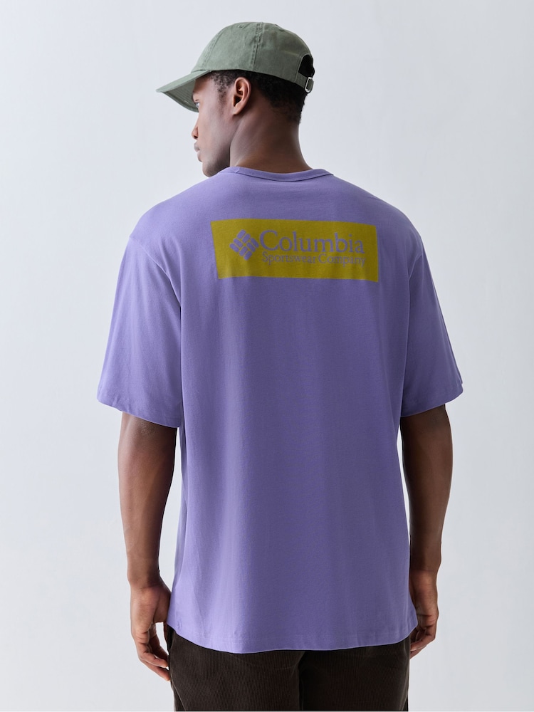 Columbia Ombre Blue CSC™ Heavyweight Iconic T-Shirt - Image 1 of 5 Columbia Ombre Blue CSC™ Heavyweight Iconic T-Shirt - Image 1 of 5