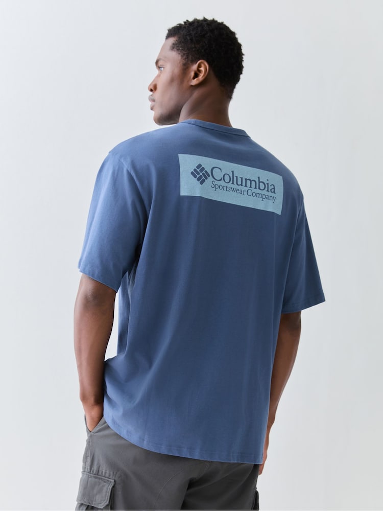 Columbia Chambray Blue CSC™ Heavyweight Iconic T-Shirt - Image 1 of 4 Columbia Chambray Blue CSC™ Heavyweight Iconic T-Shirt - Image 1 of 4