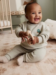 Sage Green Baby Sweater and Joggers Set (0mths-2yrs) - Image 1 of 20