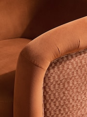 MADE.COM Lanzo Rust Orange Enya Accent Chair - Image 3 of 5