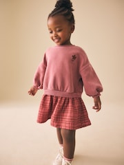 Pink Layered Sweat Dress (3mths-7yrs) - Image 1 of 4