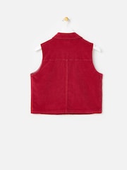 Oliver Bonas Corduroy Collared Sleeveless Jacket - Bild 2 von 6