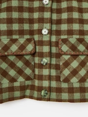 Oliver Bonas Green Checked Coat - Image 7 of 8