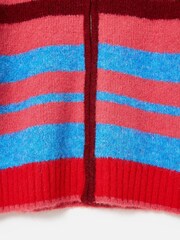 Oliver Bonas Red Striped Knitted Bomber Jacket - Image 7 of 7