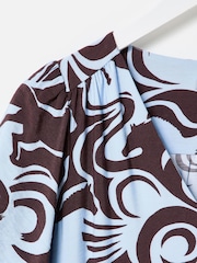 Oliver Bonas Horse Print V-Neck Midi Dress - Imagen 5 de 7