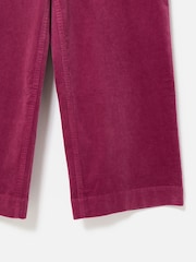 Oliver Bonas Purple Corduroy Cropped Wide Leg Trousers - Image 7 of 8