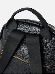 Oliver Bonas Black Harper Triple Zip Backpack - Image 7 of 7